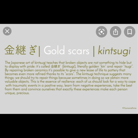 Kintsugi Gold Scars Opportunity Golden Healing - Picture 4 of 7